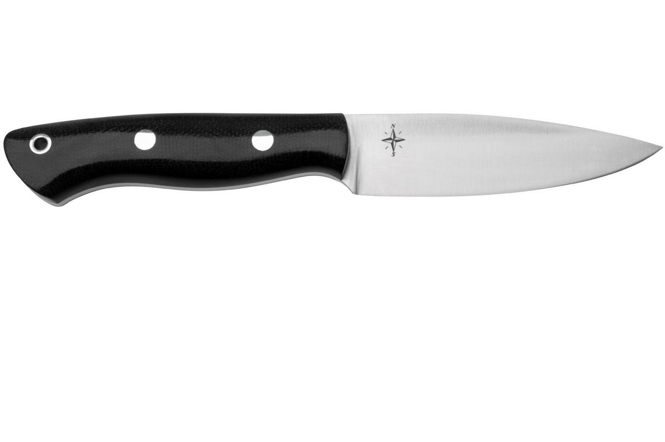 Bark River Mini Aurora CPM 3V, Black Canvas Micarta, bushcraft