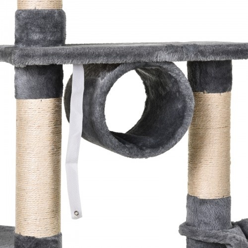 Arranhador para gatos com plataformas, cinza