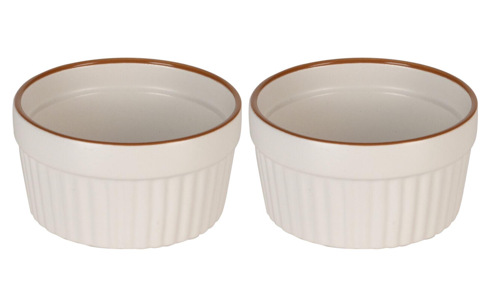Auflaufform-Set 200 ml Rund, SandweissIdeal für kleine Portionen