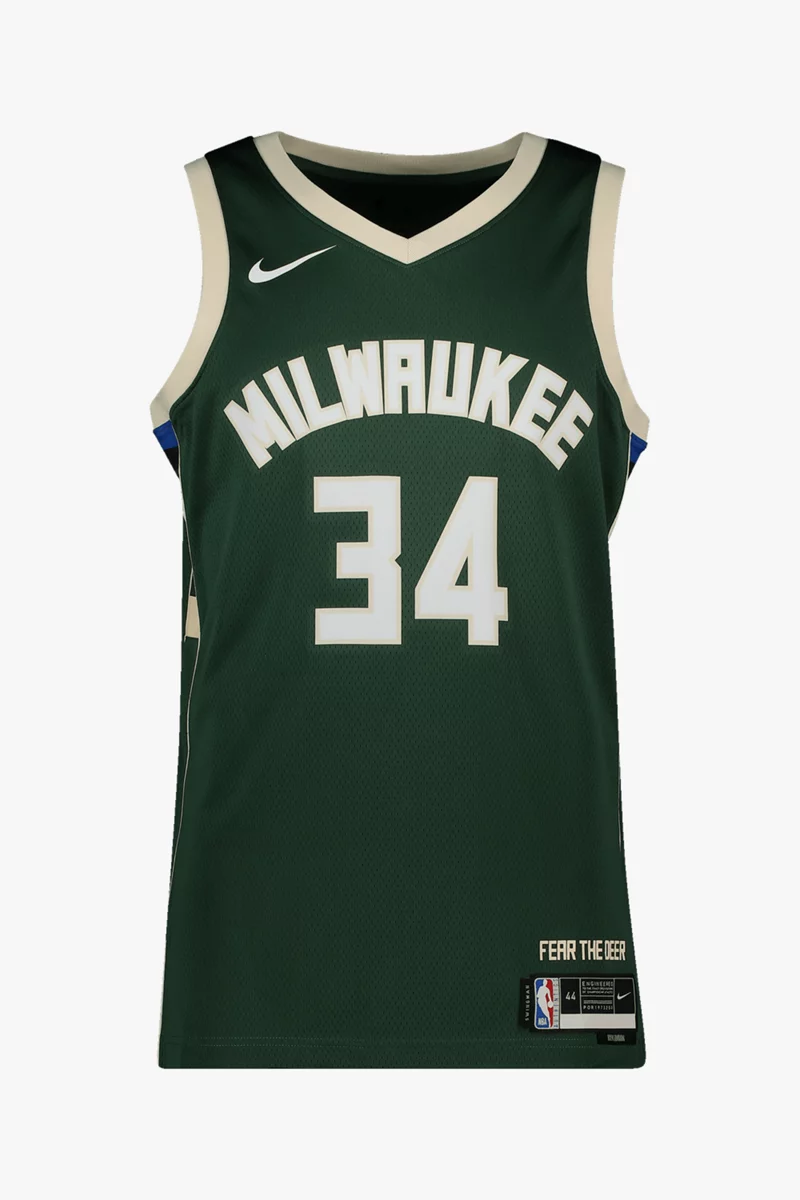 Nike Milwaukee Bucks Icon Edition Giannis Antetokounmpo Herren Basketballtrikot