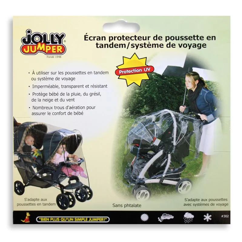 Jolly Jumper Plastique De Pluie Pour Système De Voyage Et Poussette Double