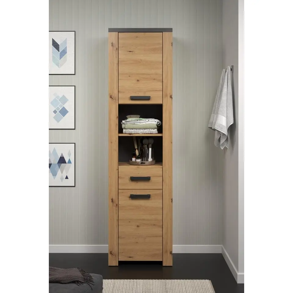 Trendteam Kolomkast Follow - 53 x 35 x 196 cm - Artisan Oak