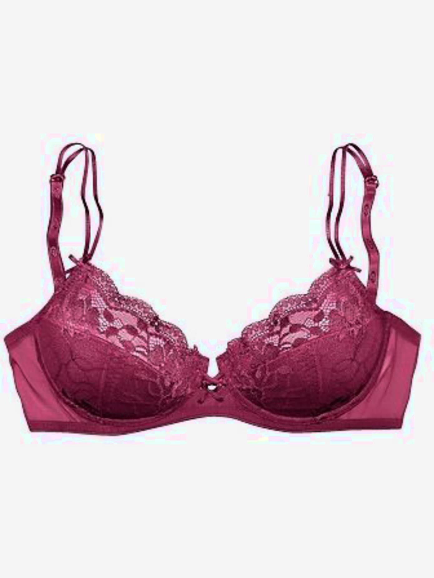 Soutien-gorge push-up bonnets recouverts de dentelle