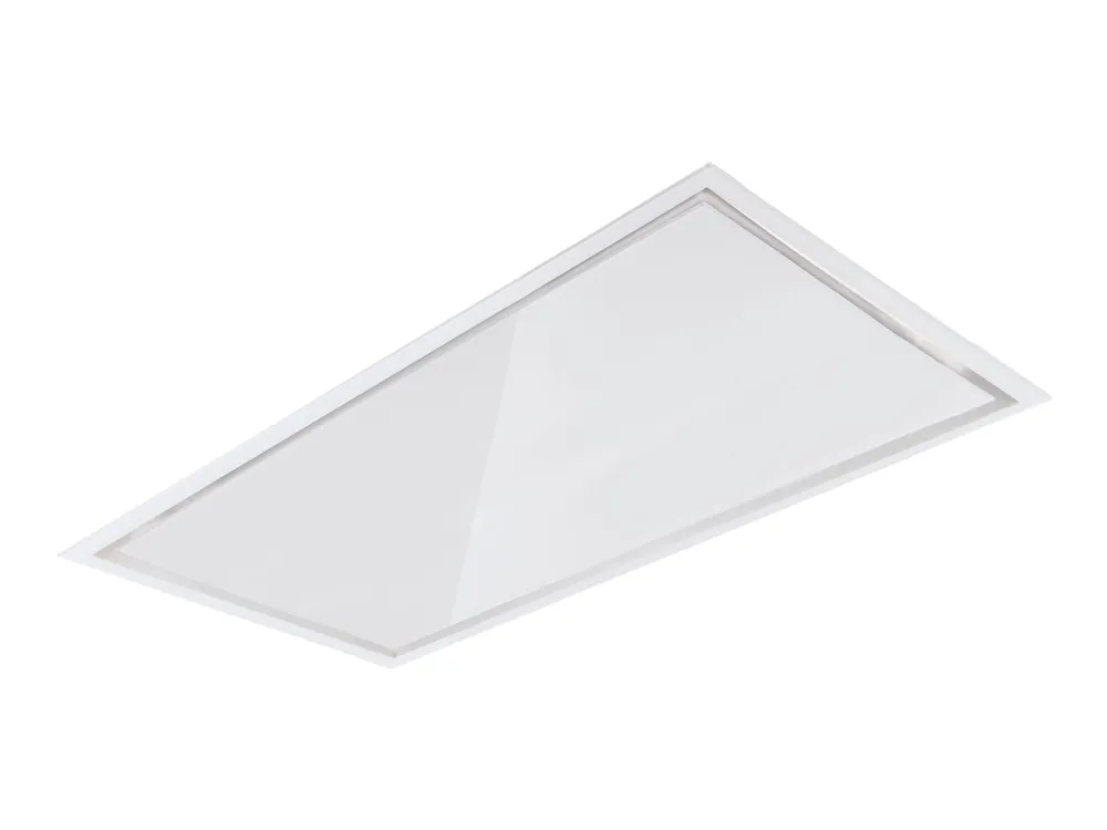 EICO Link EicoE32 120 W - Hætte - loft - bredde: 120 cm - dybde: 60 cm - udsugning - med intern/ekstern motor - hvid/optisk hvidt glas