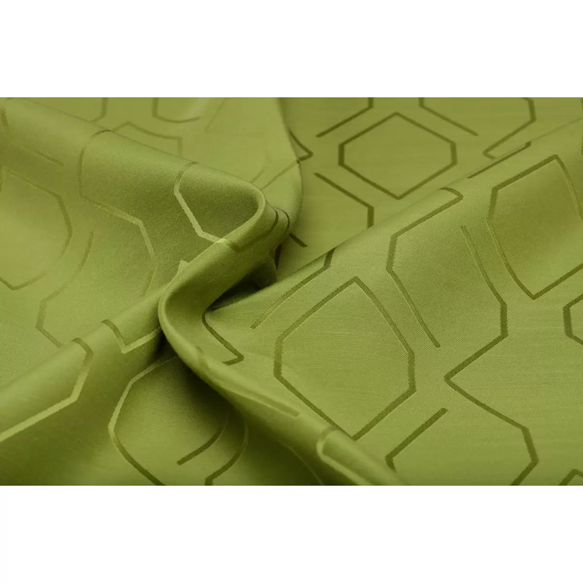 Nachtvorhang Jacquard Rombo grün