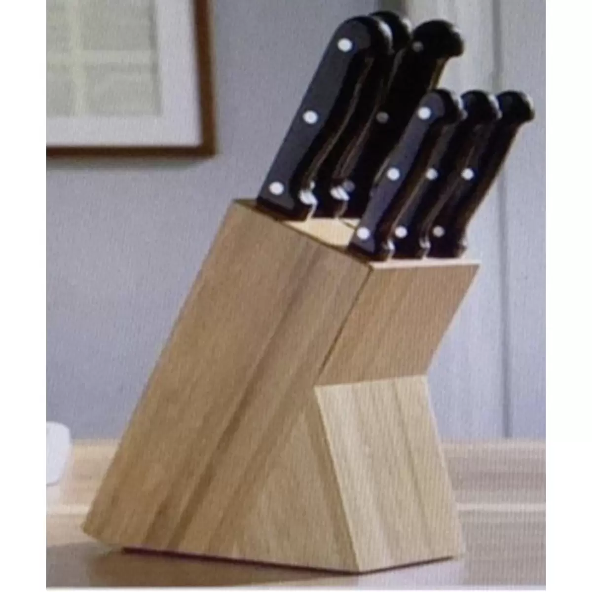 Messerblock James Wood Schwarz