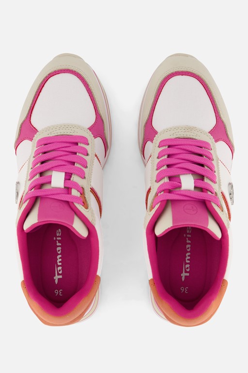 Tamaris Essential Sneakers roze Textiel
