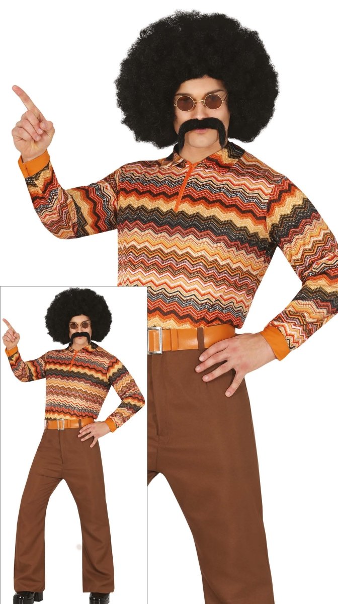 Disco 70S Kostuum Gekleurd Heren