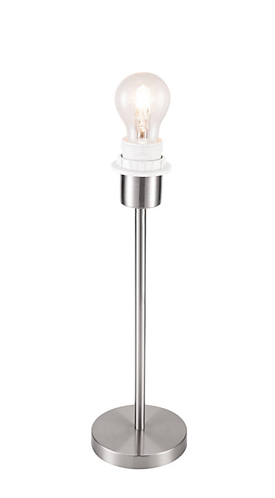 Pied de lampe à poser Guiterne E27 42W H.35cm argent