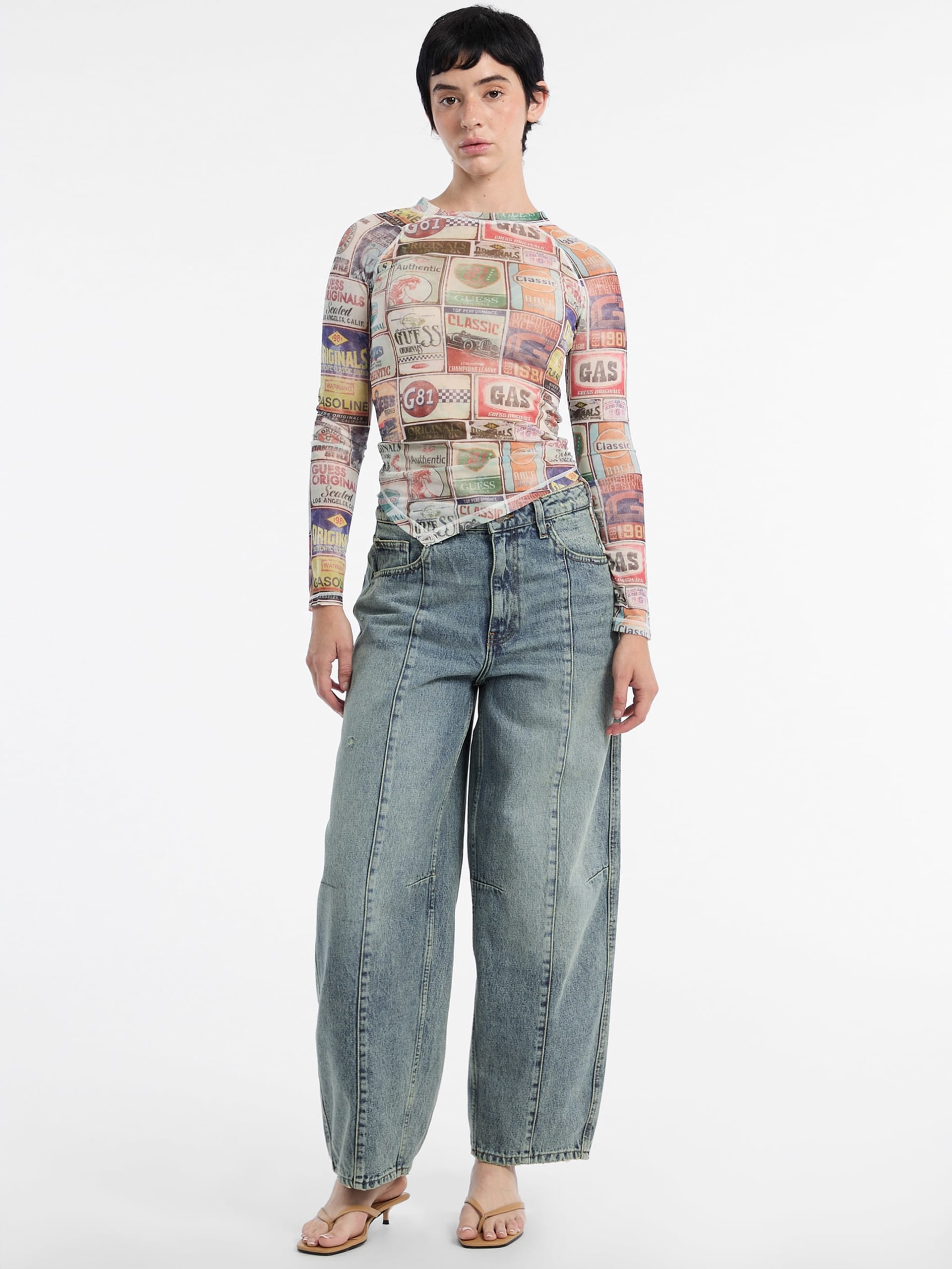 Blusa de malha estampada GUESS Originals