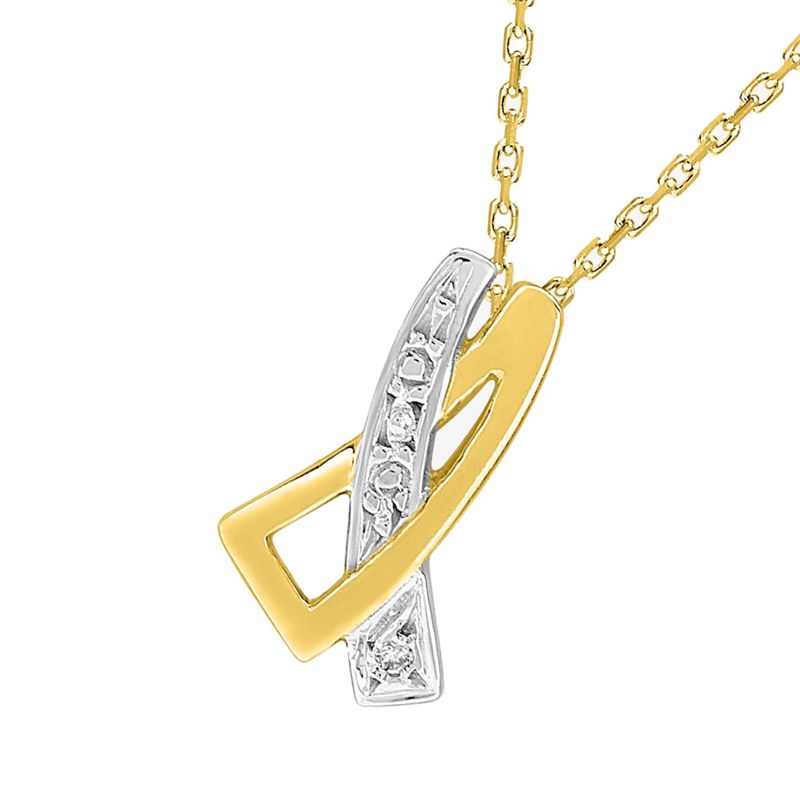 Collier Femme - Or 18 Carats - Diamant 0,01 Carats - Longueur : 42 cm