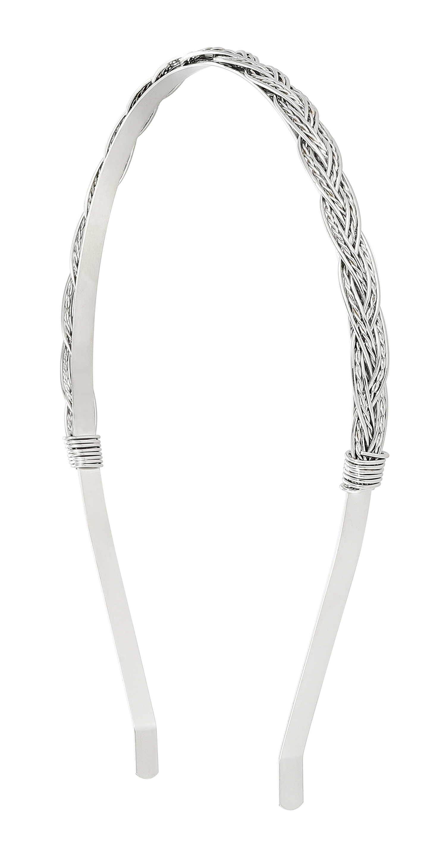 Haarreif - Plaited Silver
