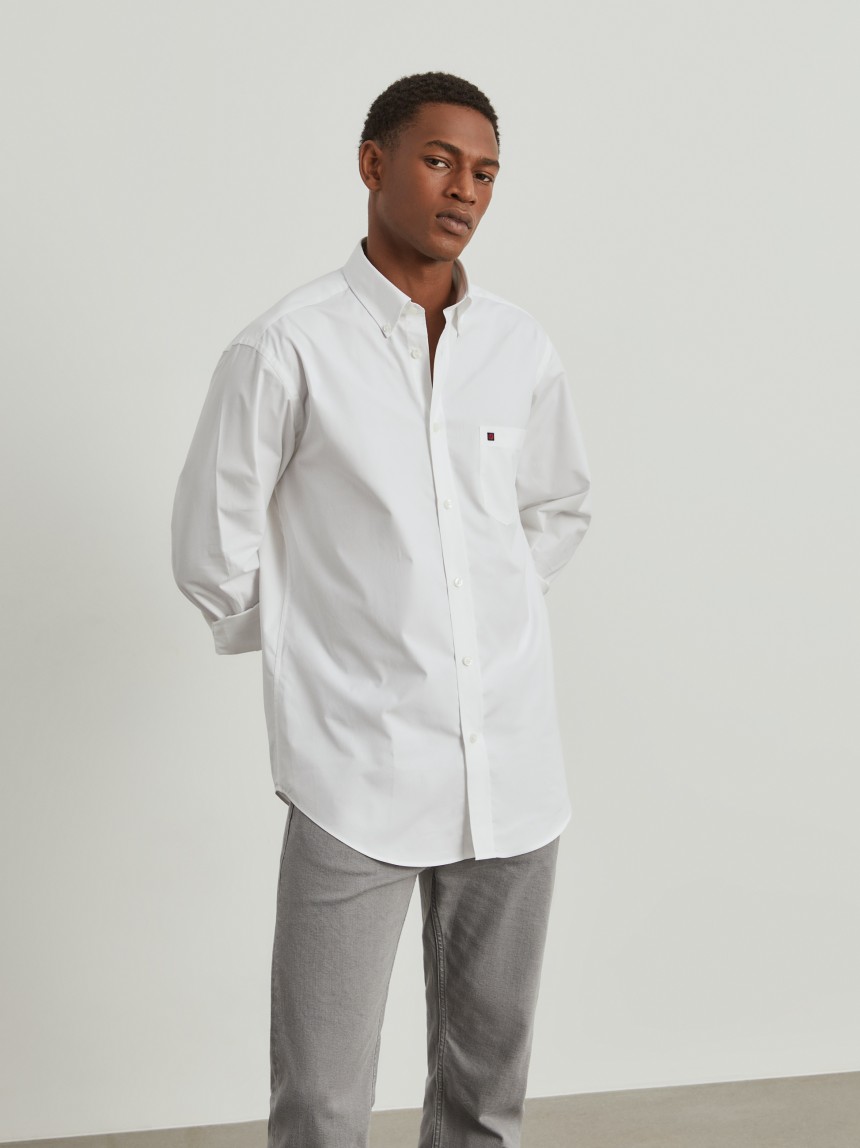 Camisa regular fit de algodão