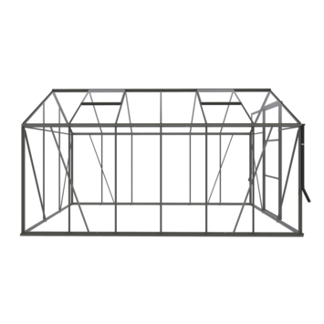 Royal Well Kate IV kweekkas aluminium groen/grijs 7,16 m²