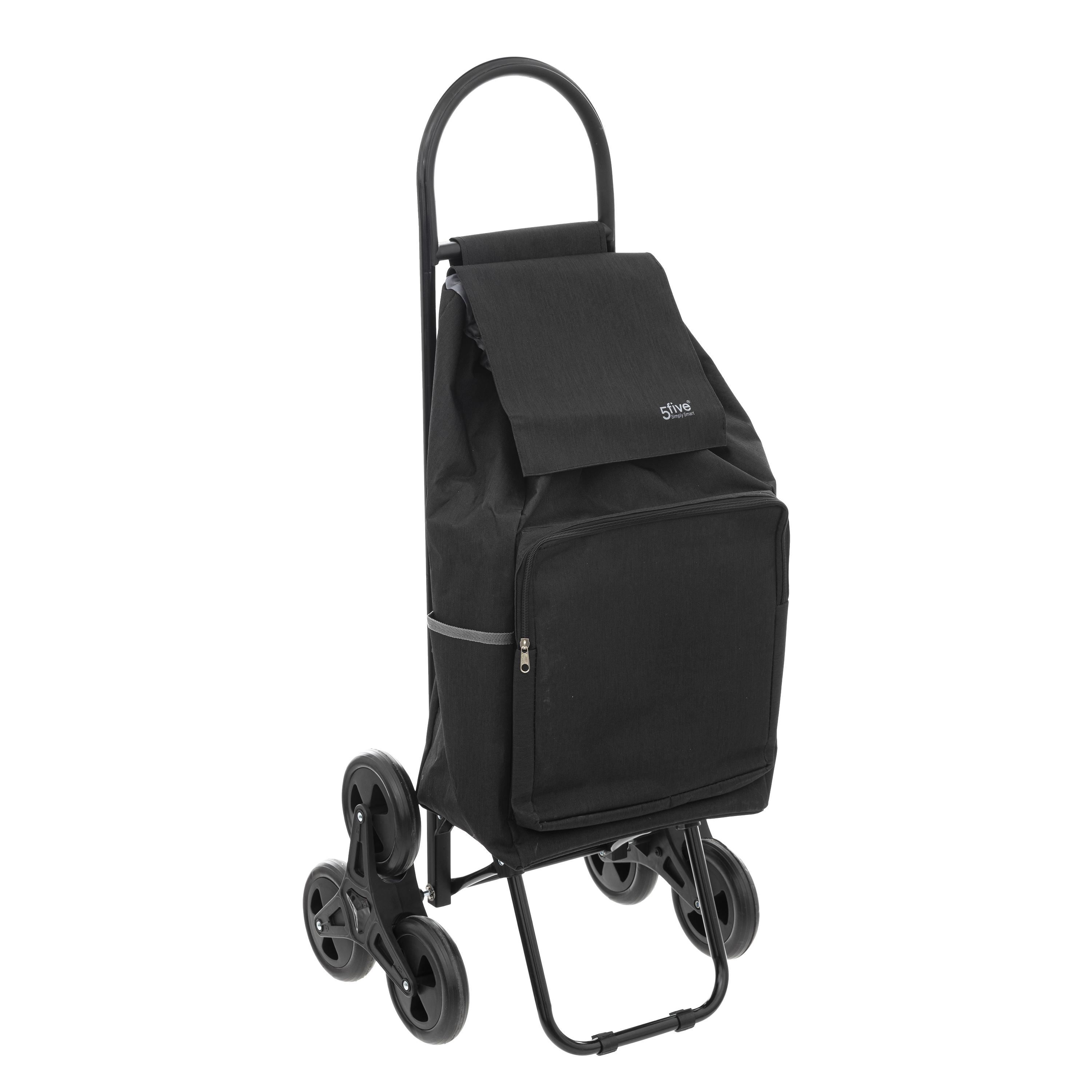CHARIOT 6 ROUES METAL NOIR NOMADE