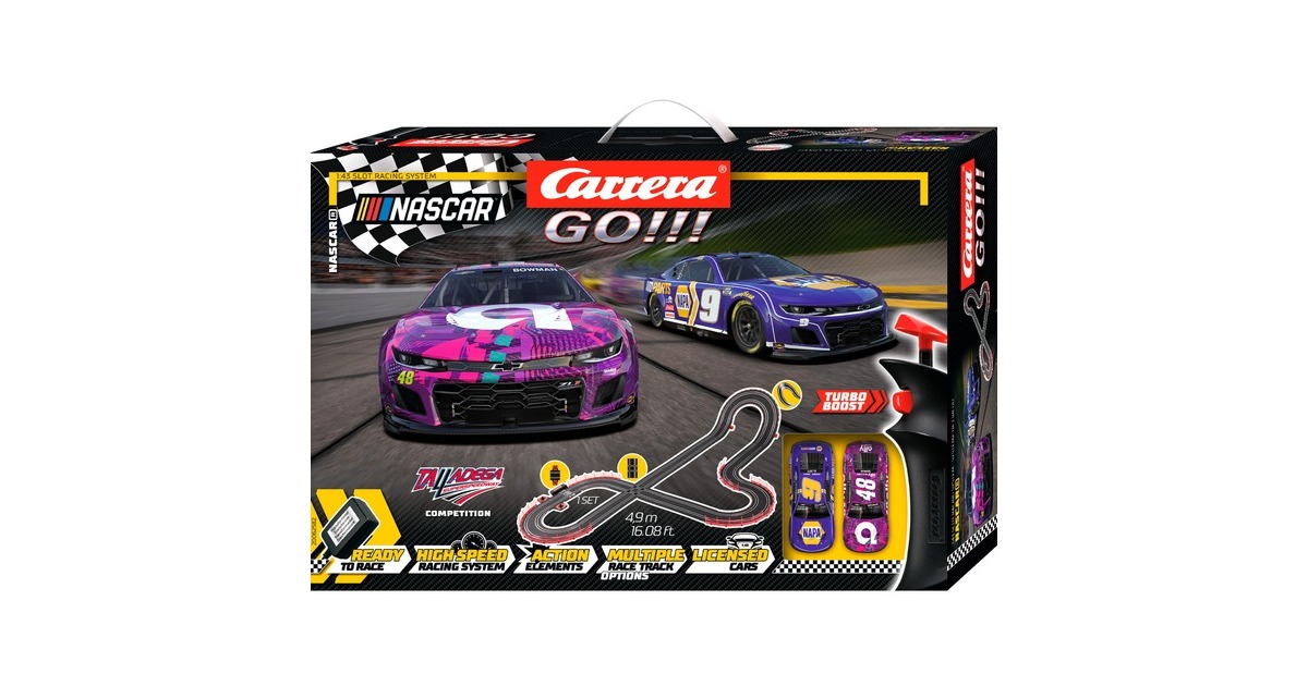 CarreraGO!!! NASCAR Talladega Competition Racebaan  (Schaal 1:43)