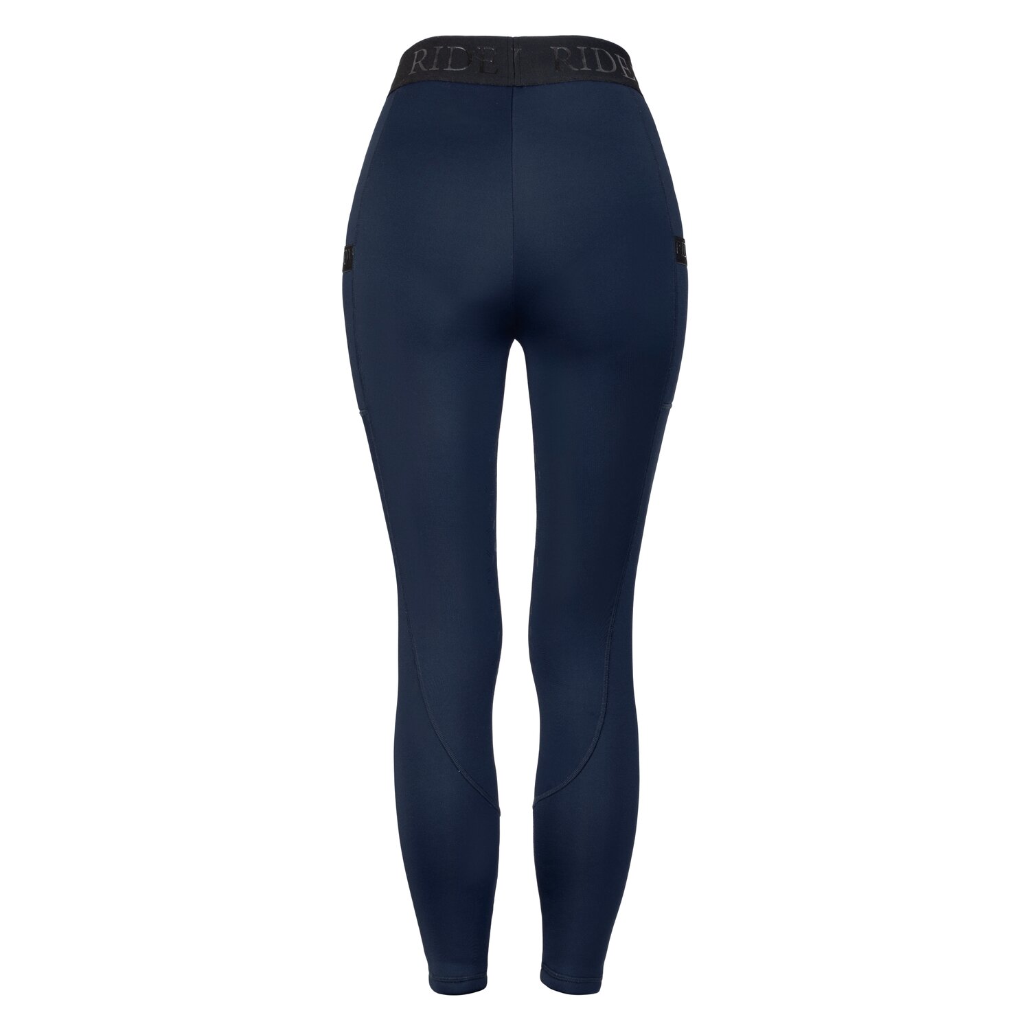 RIDE now Thermo-Reitleggings Grip-Halbbesatz  - navy