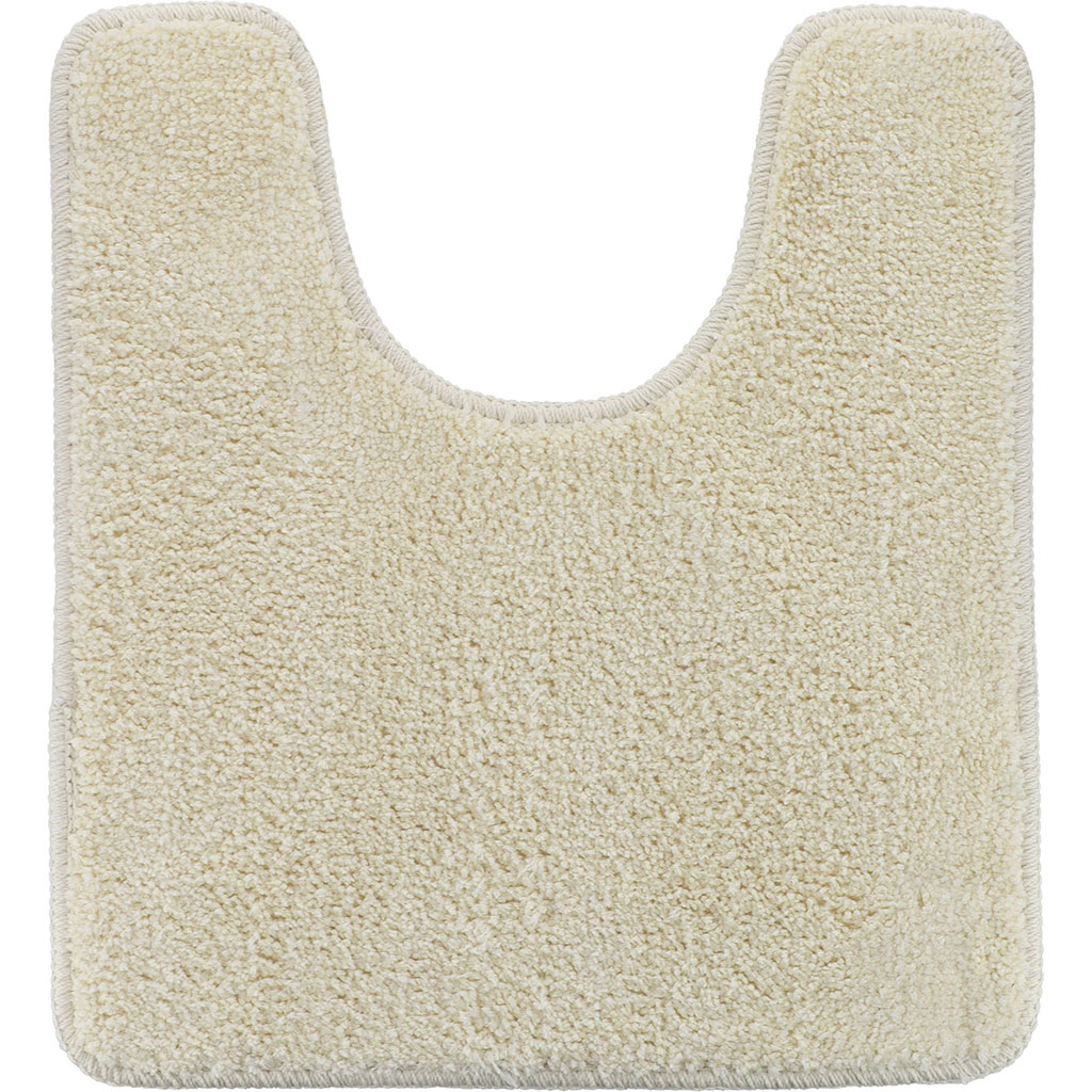 Tapis contour WC doux beige 45x50cm