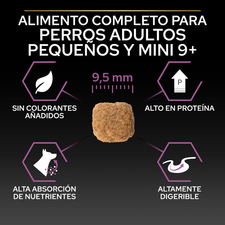Pro Plan Adult Small and Mini Frango para Cães Idosos +9
