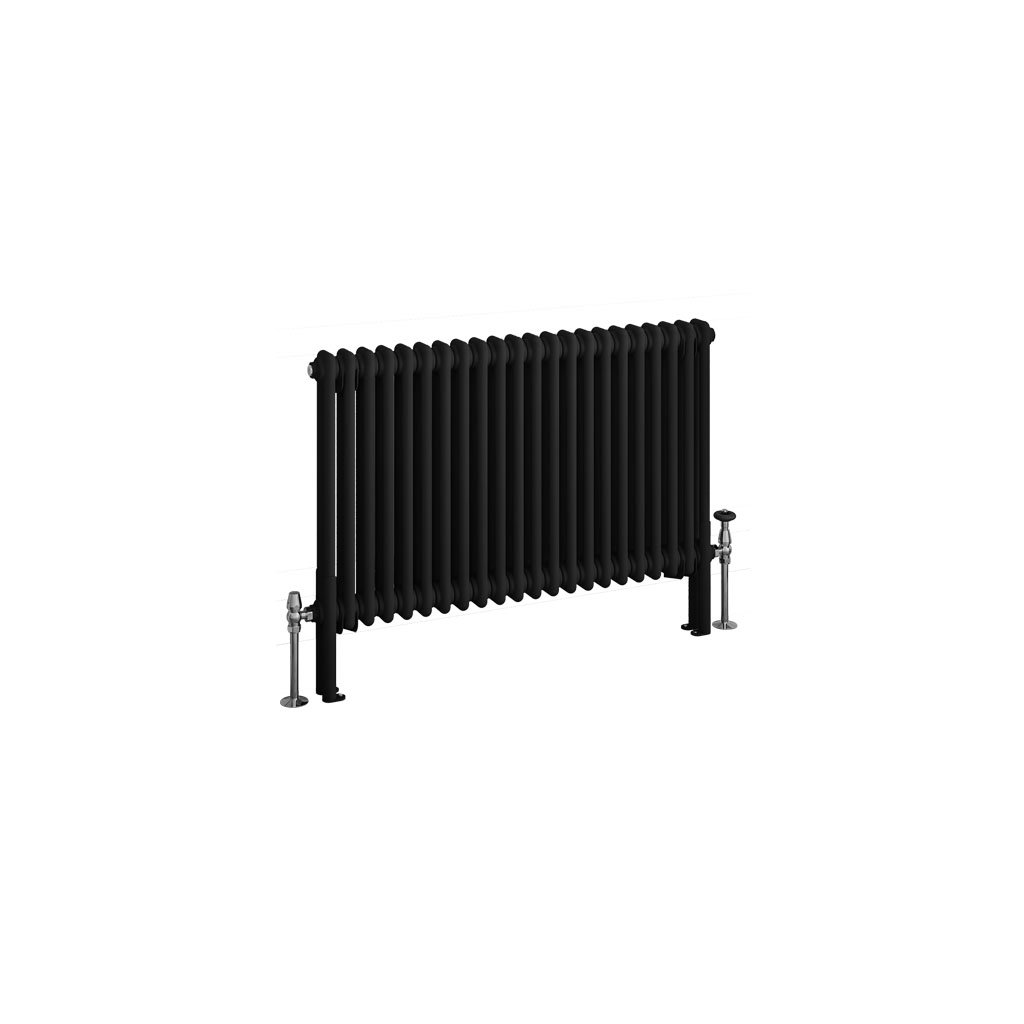 Eastbrook Imperia 2 koloms radiator 100x60cm 1407W zwart mat