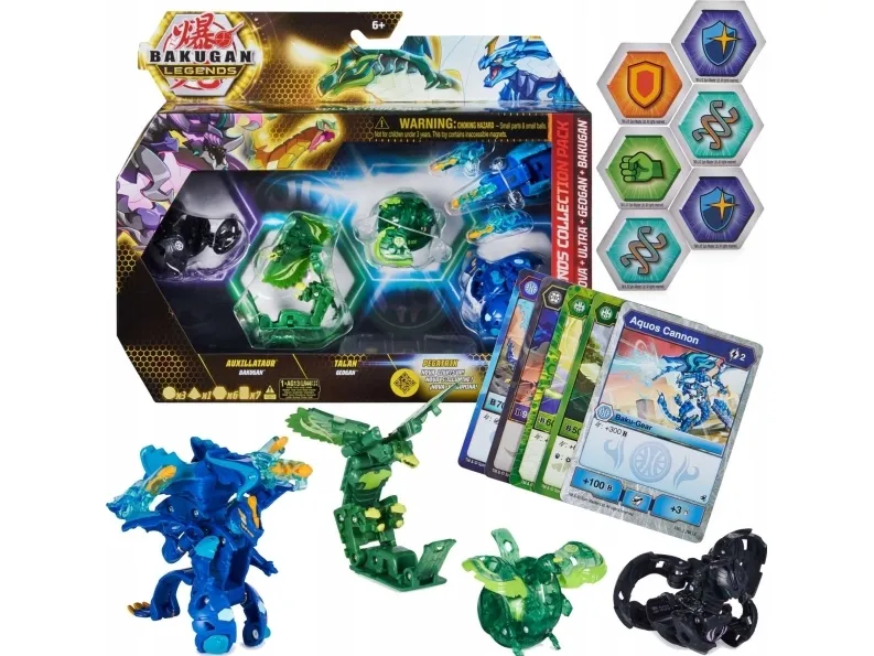 Rinkinys Bakugan Legends Auxillataur 5 figurek, BakuCores, karty