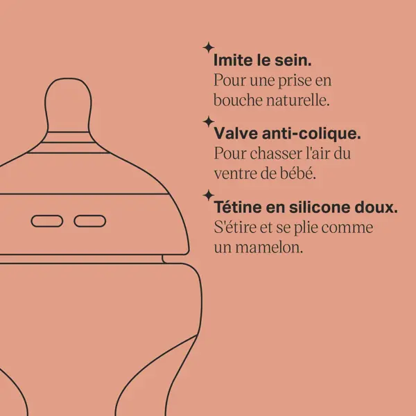 Mamadeira anticólica Tommee Tippee Natural Start, 260ml, pacote com 6 unidades.