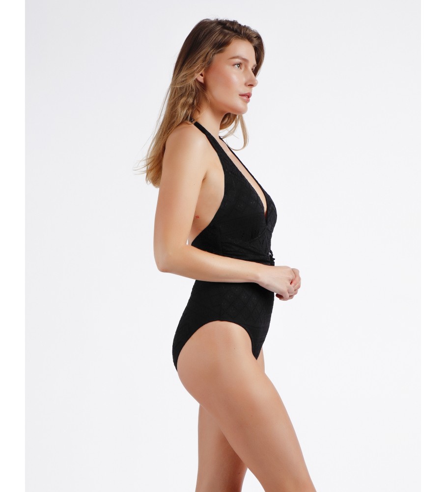 Maiô Admas Costa Bella Halter, Preto