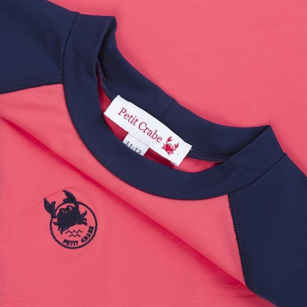 Køb Petit Crabe Nectarine/Blue Raglan UV Badebluse