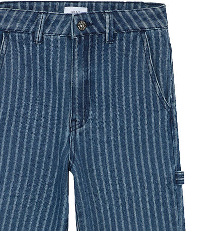 Grønt Jeans - Worker Stripe - Blåe