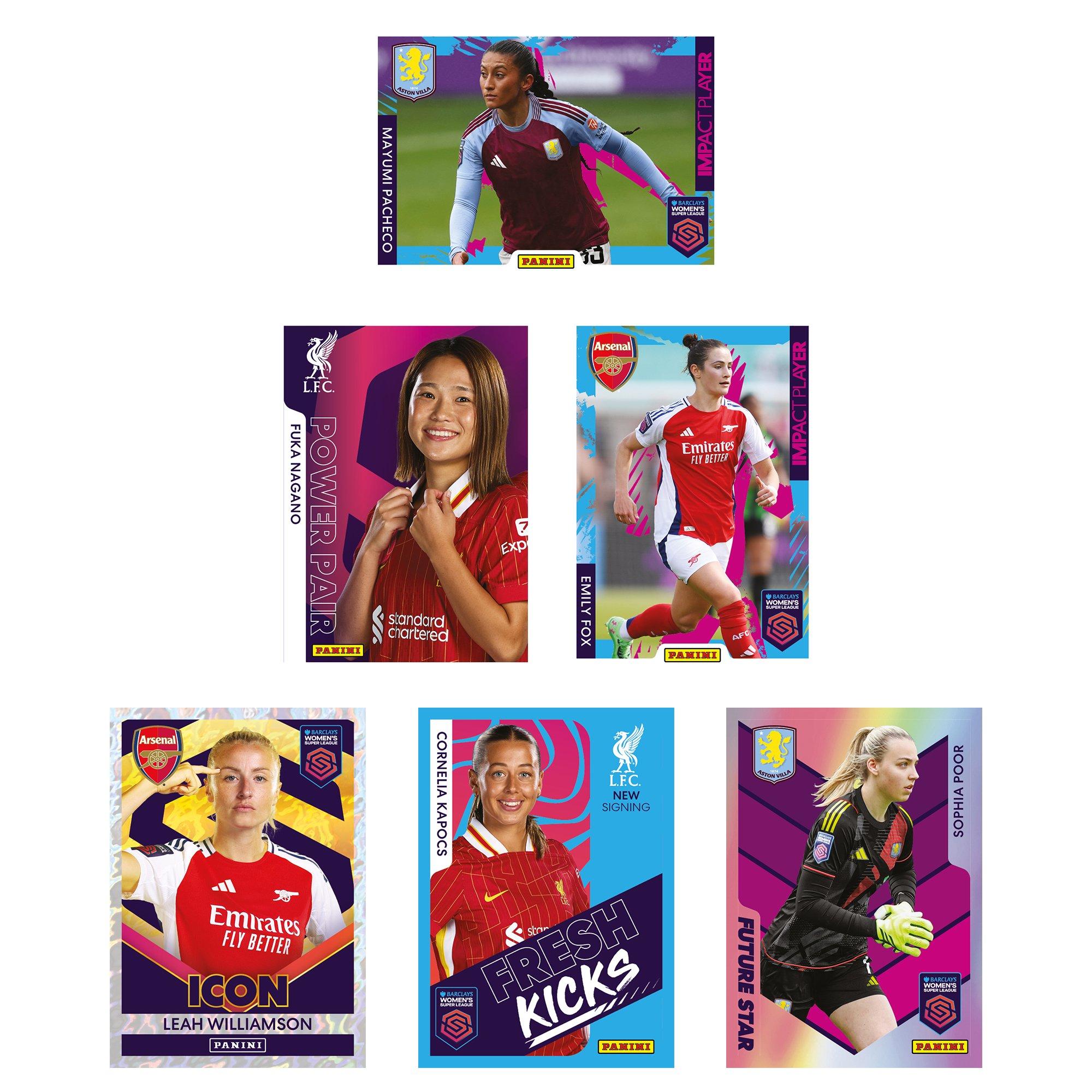 Panini GMAE Barclays Womens Super League Official Sticker Collection 2025 Pocket Tin