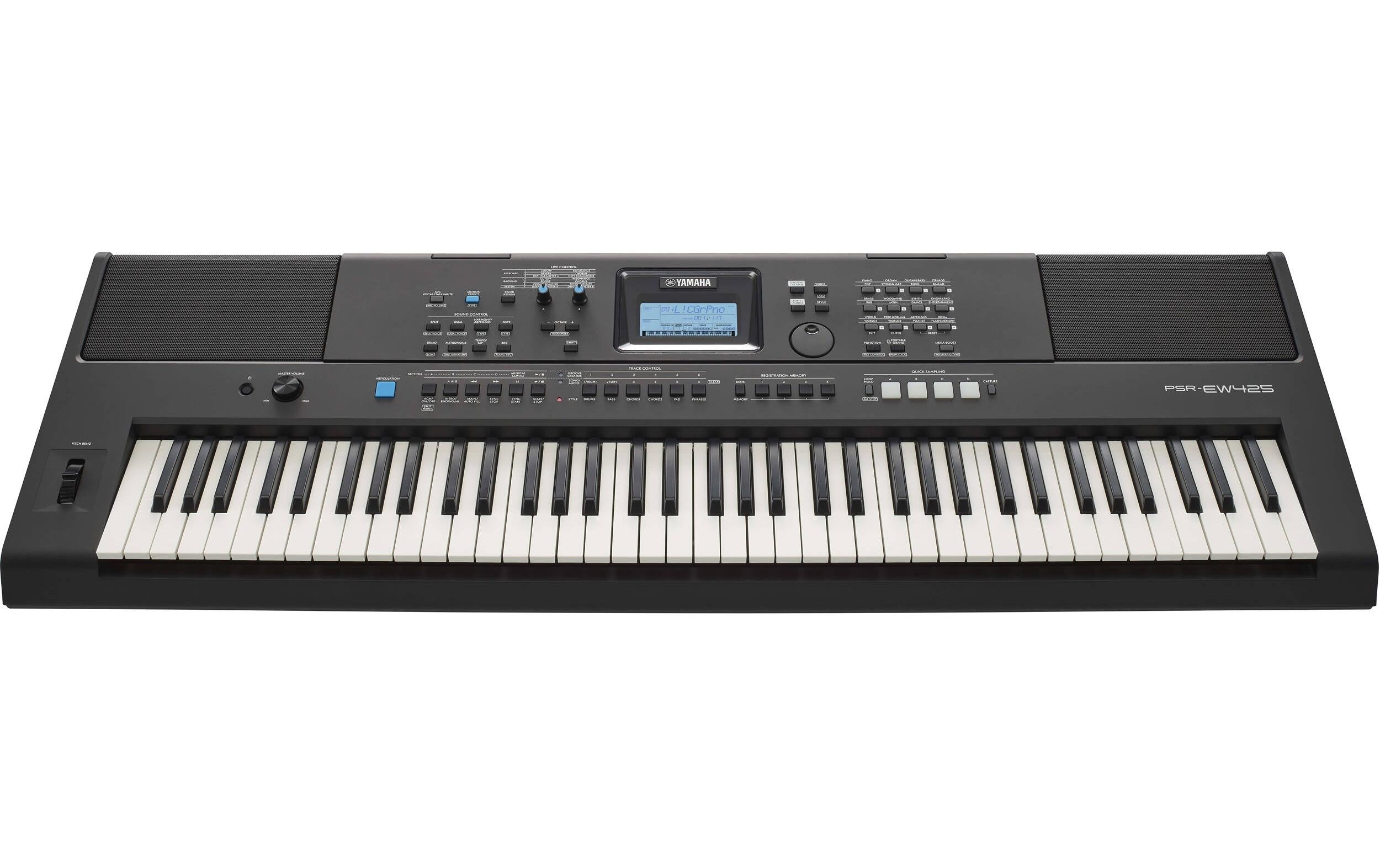 Keyboard PSR-EW425<br>Portables Keyboard mit Anschlagdynamik