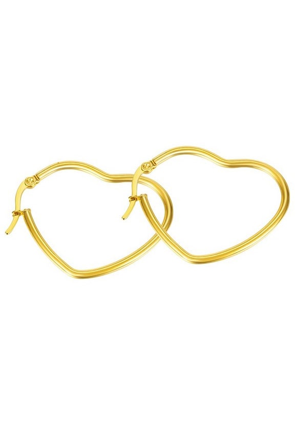 Firetti Paar Creolen »Schmuck Geschenk Herz«