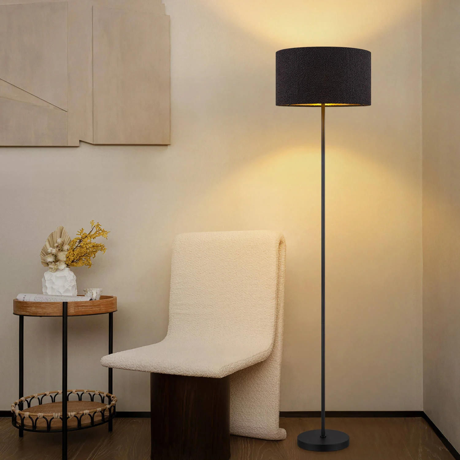 NOUS Living vloerlamp Harley (Ø40 cm)
