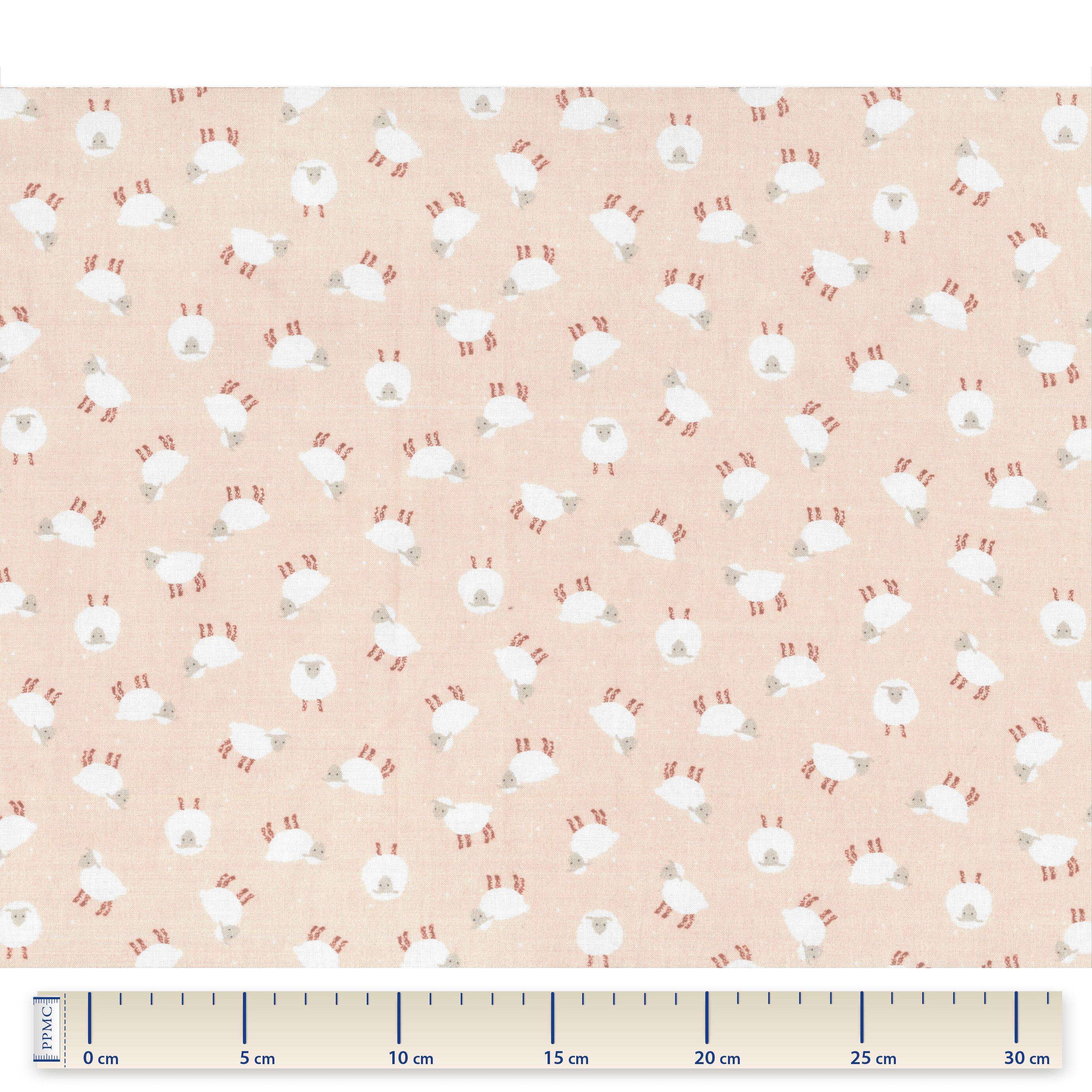 Tissu Coton Au Mètre Mouton Rose