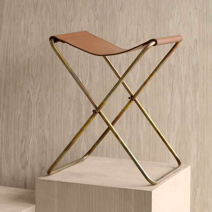 Broste Copenhagen - Nola Klapphocker, Kupfer / antique