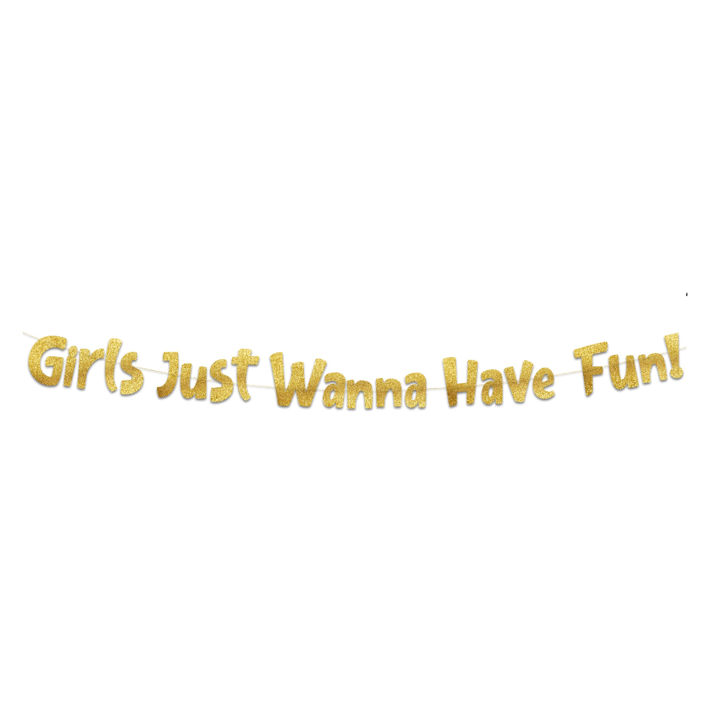 Junggesellinnenabschied Girlande Glitzer Party Dekoration Accessoire Banner - Girls / Gold