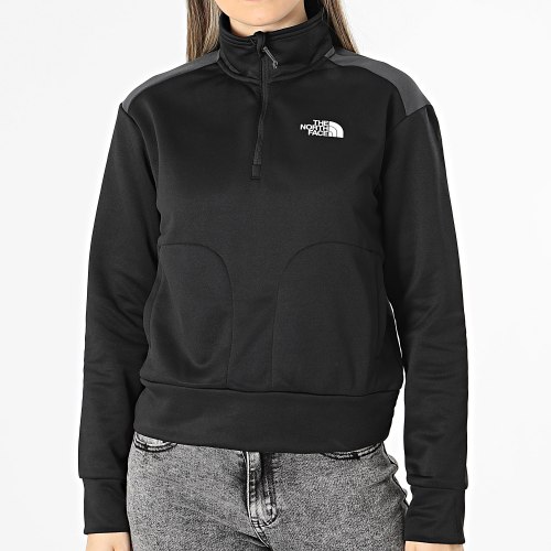 Sweat Col Zippé Reaxion Noir