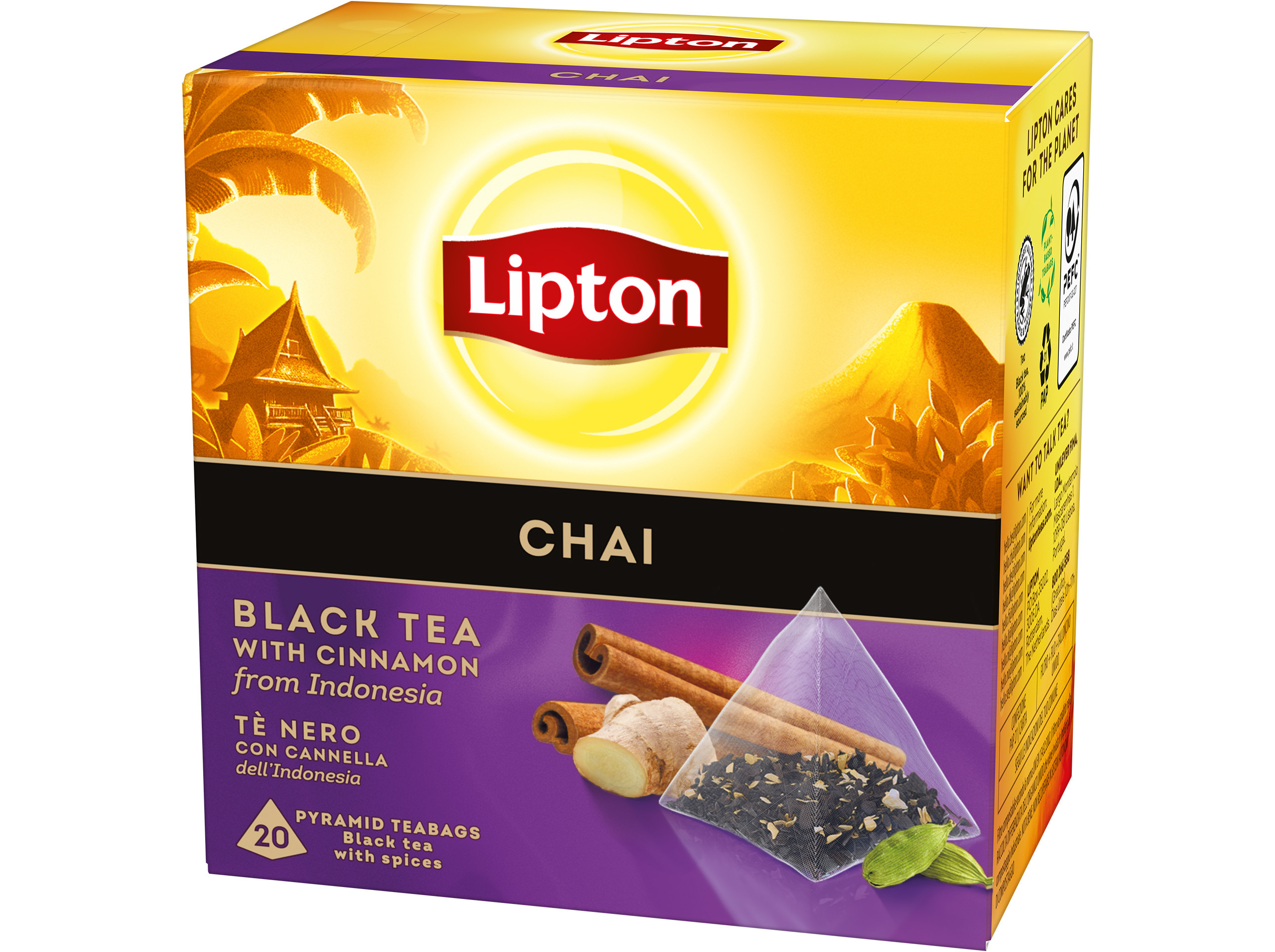 CHÁ PRETO LIPTON CHAI 20 SAQ