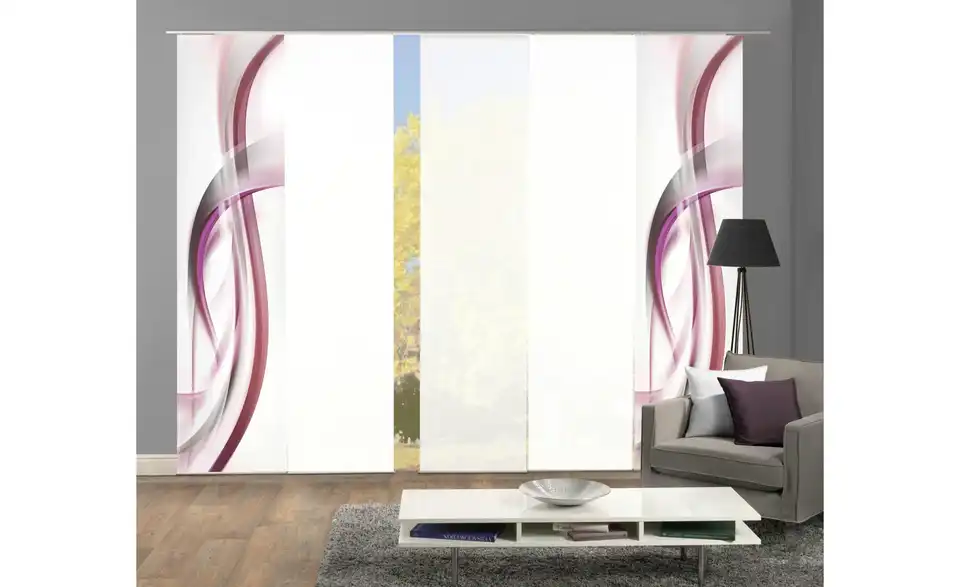 Schiebevorhang Set 5tlg. 5er-Set