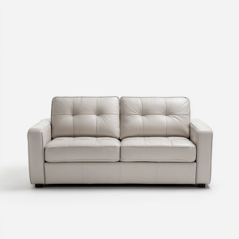 2-Sitzer-Sofa Leder 150x85x80 cm – Beige – Modernes Design