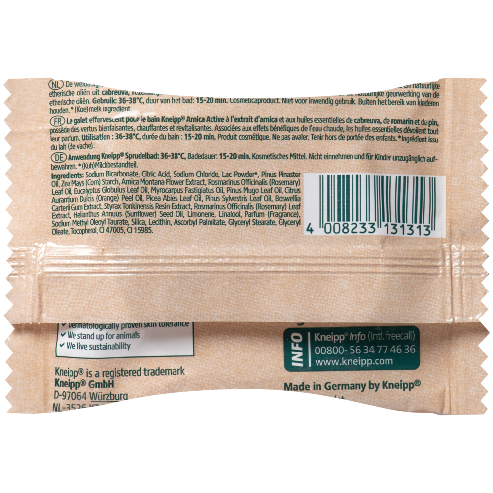 Kneipp Badbruistablet Arnica Active80 gr