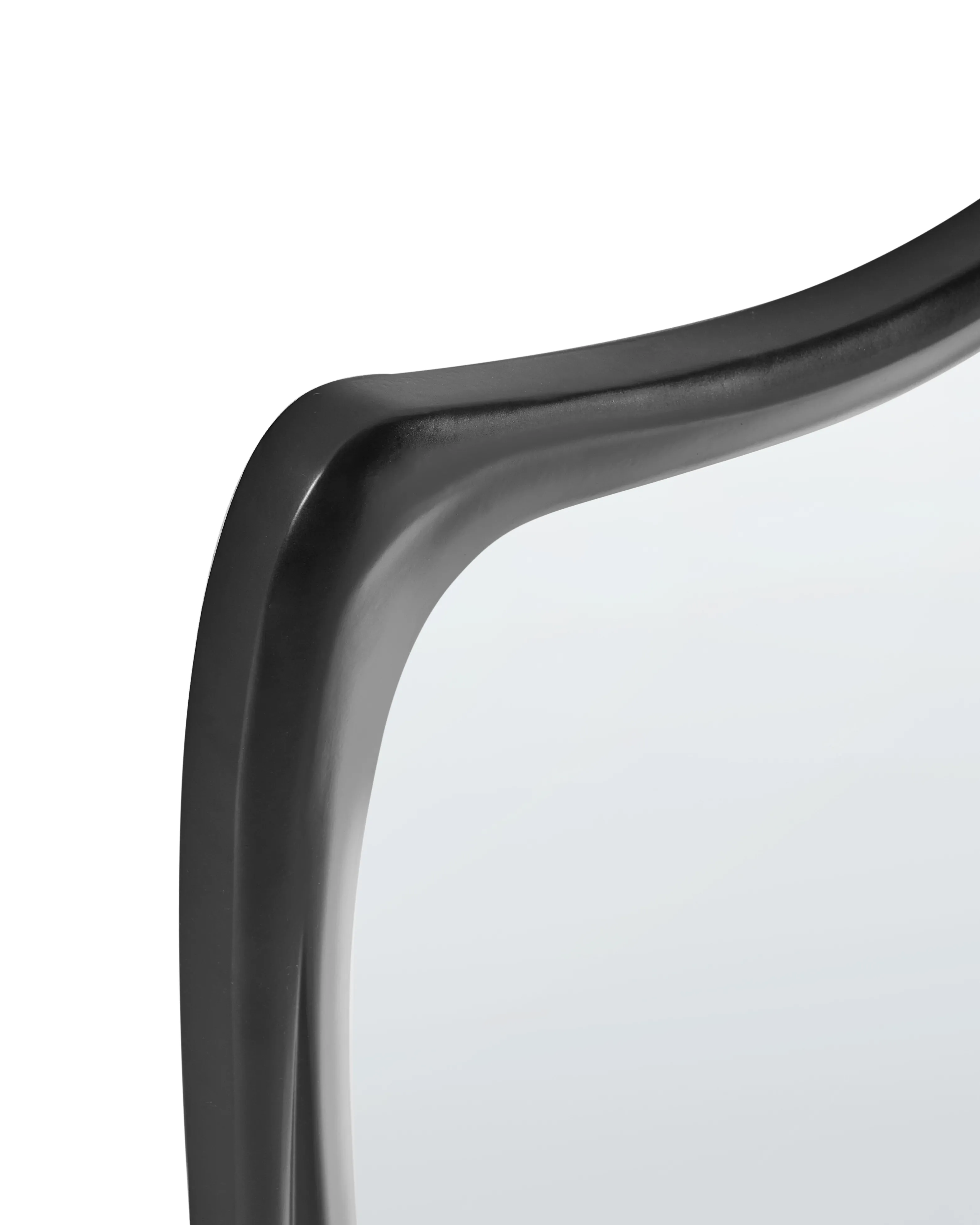 Wandspiegel LANESTER 70 cm 100 cm Zwart
