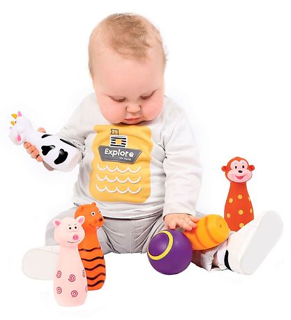 Ludi Bowling Set - Tiere - 6 Teile