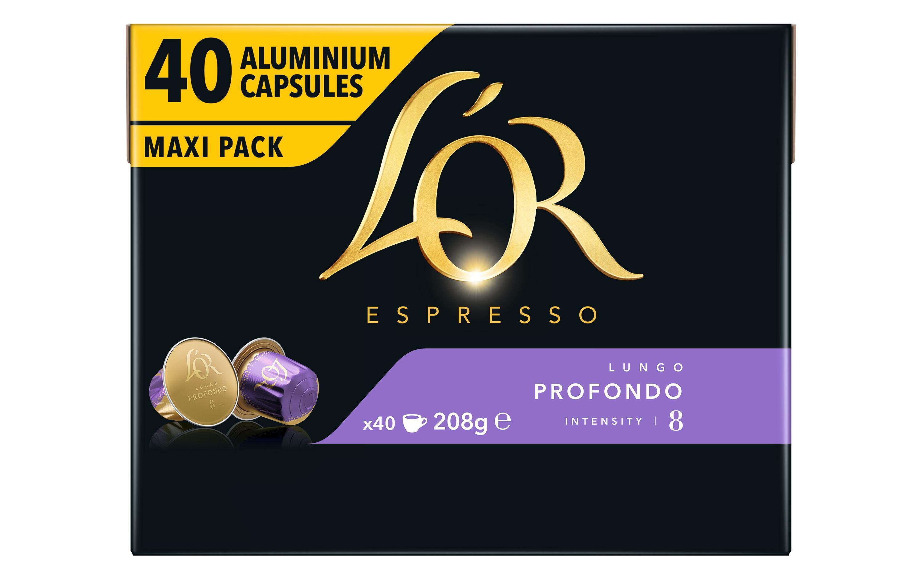 Kaffeekapseln Espresso Lungo Profondo 40 StückKaffeekapseln für Nespresso Maschinen