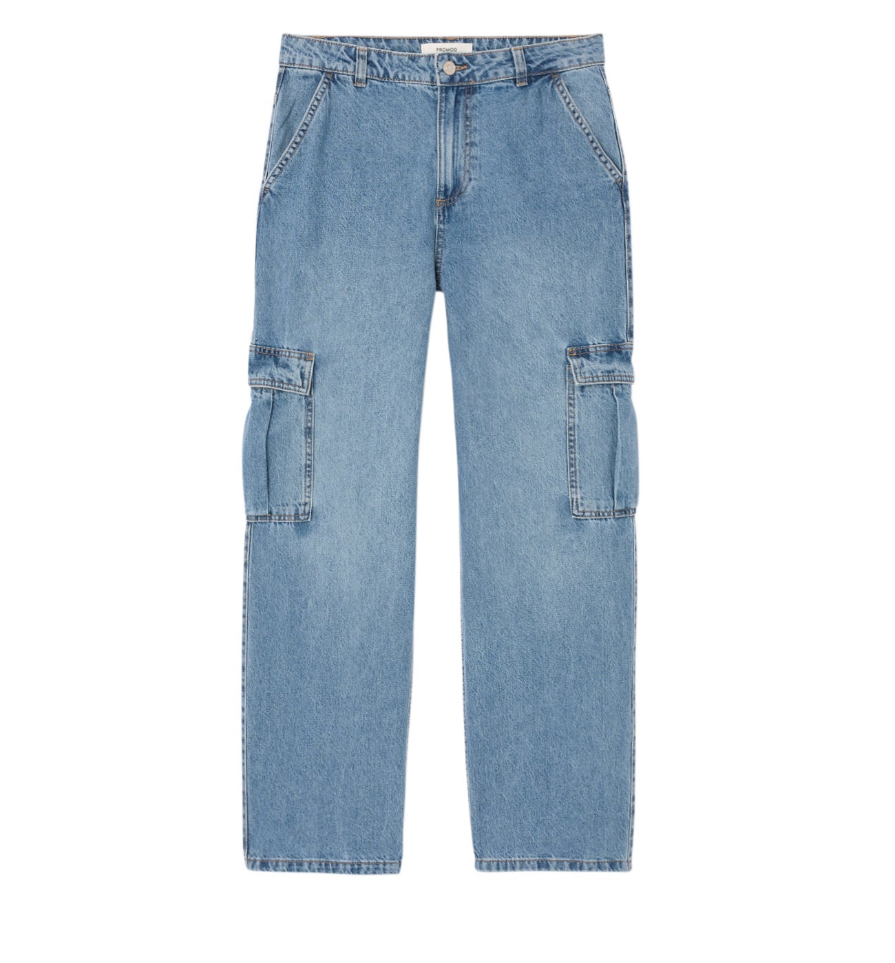 Jean large cargo Femme - Jean moyen