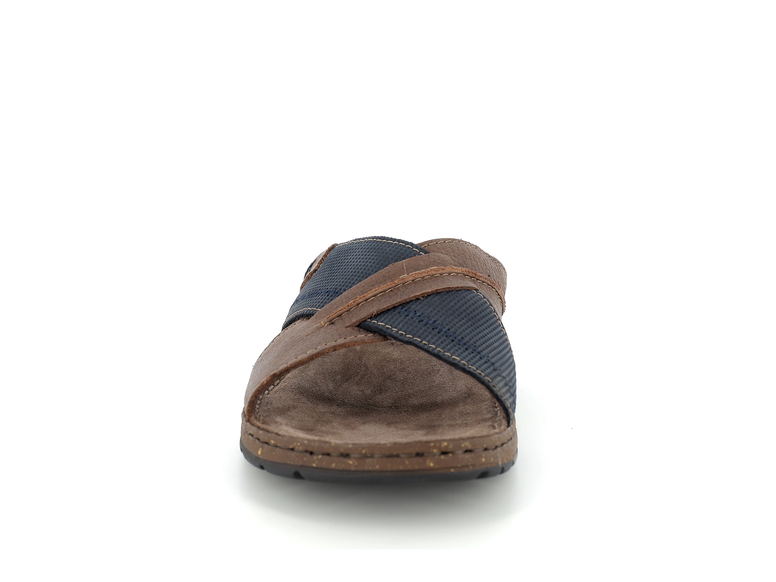 C brand-43050 Cuir Marron Bleu