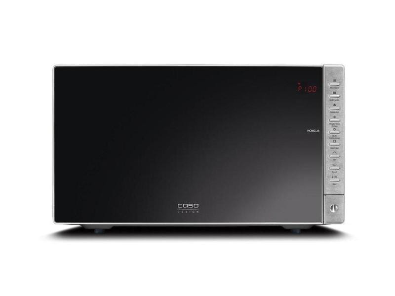 Caso Mikrowelle HCMG 25 Silber Mikrowelle mit Grill und Heissluft Funktion
