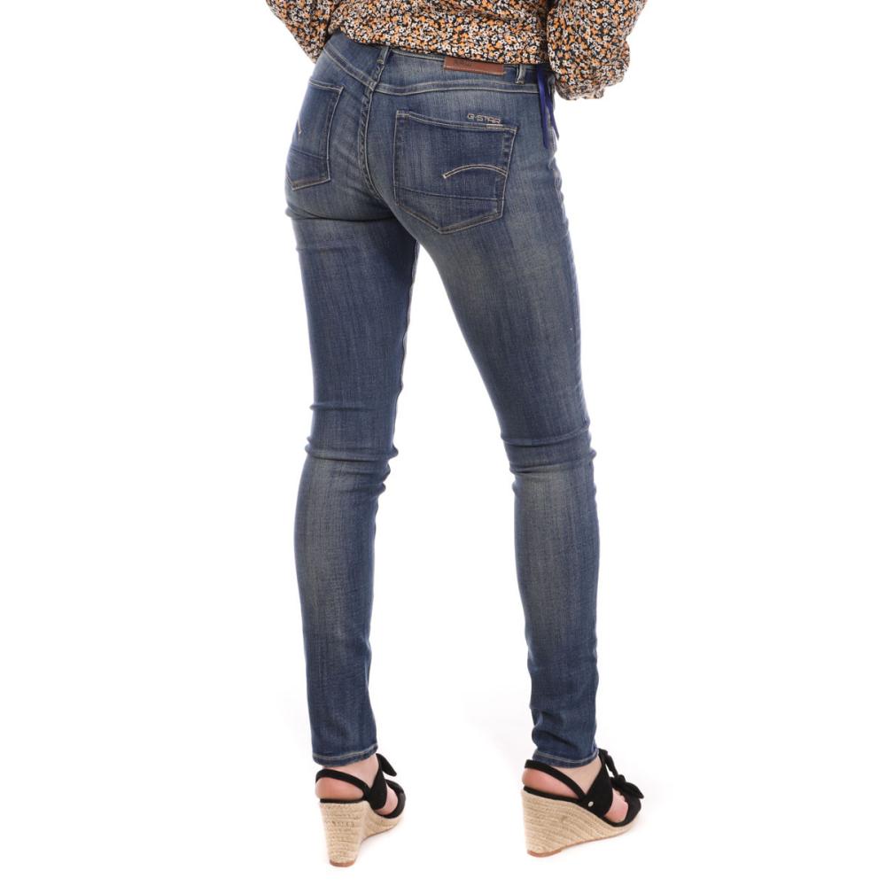G-Star RAW Jean Skinny Bleu denim Femme G-Star 3301 Contour