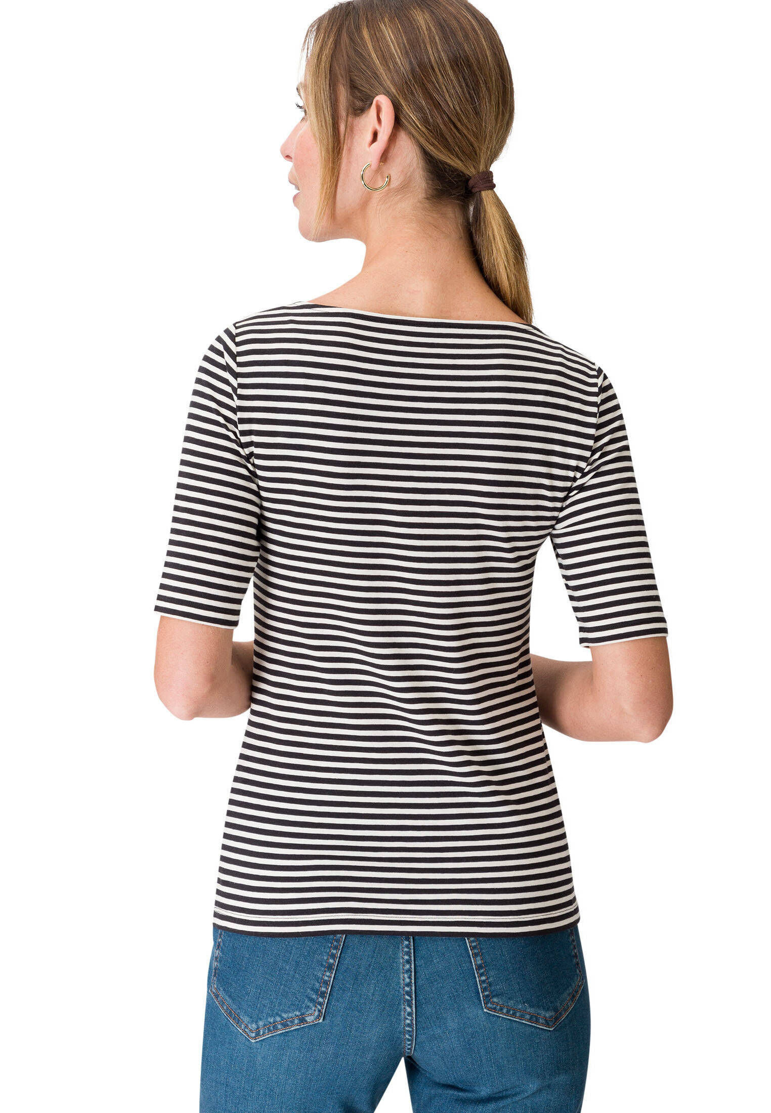 zero| Damen T-Shirt mit Streifen