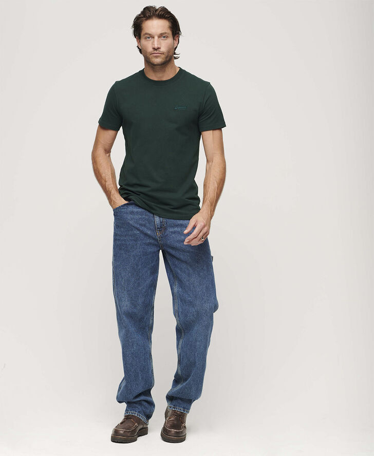 Superdry VINTAGE LOGO EMB TEE Forest green